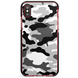 Grey Camo Black Impact Phone Case for iPhone X XS Max XR