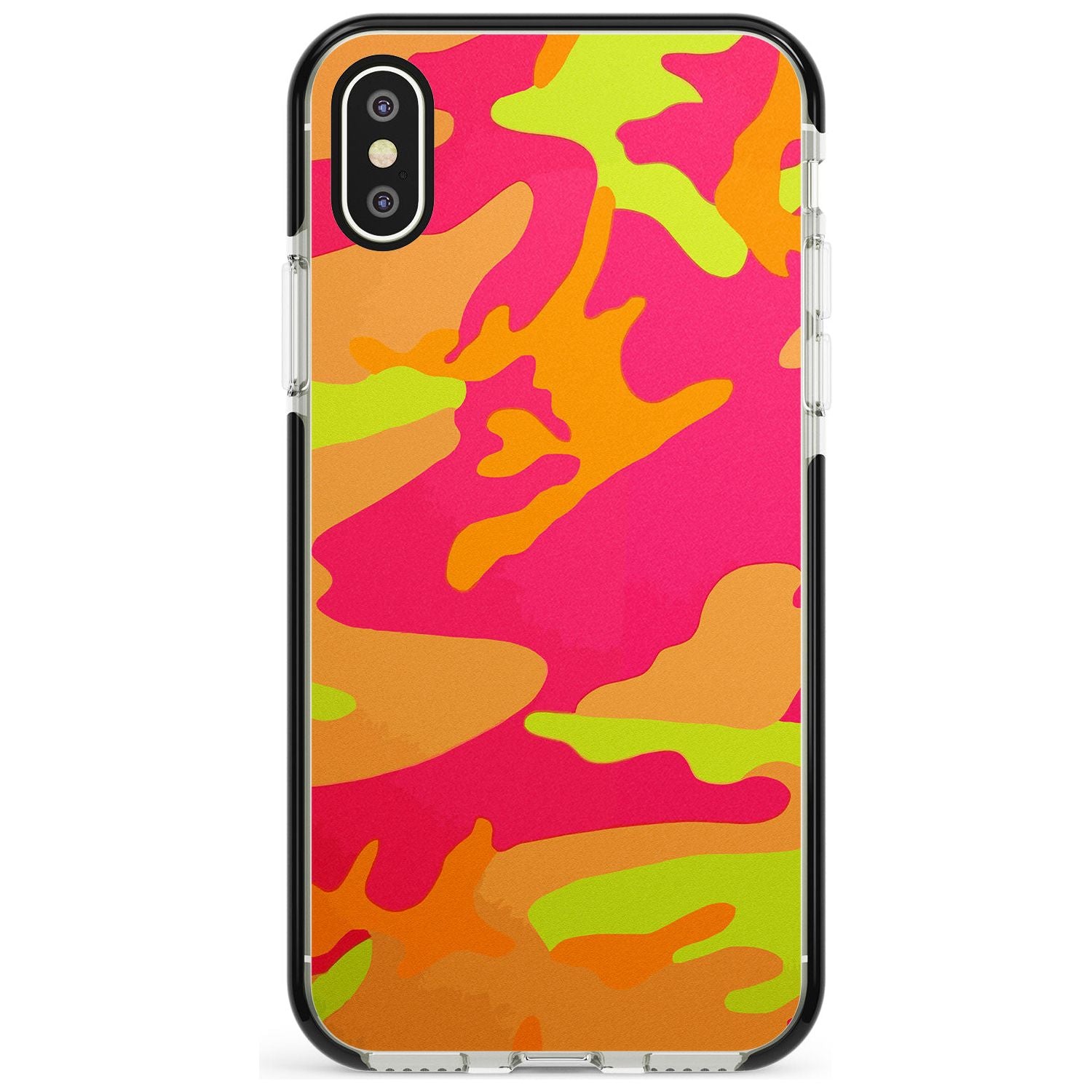 Neon Camo Black Impact Phone Case for iPhone X XS Max XR