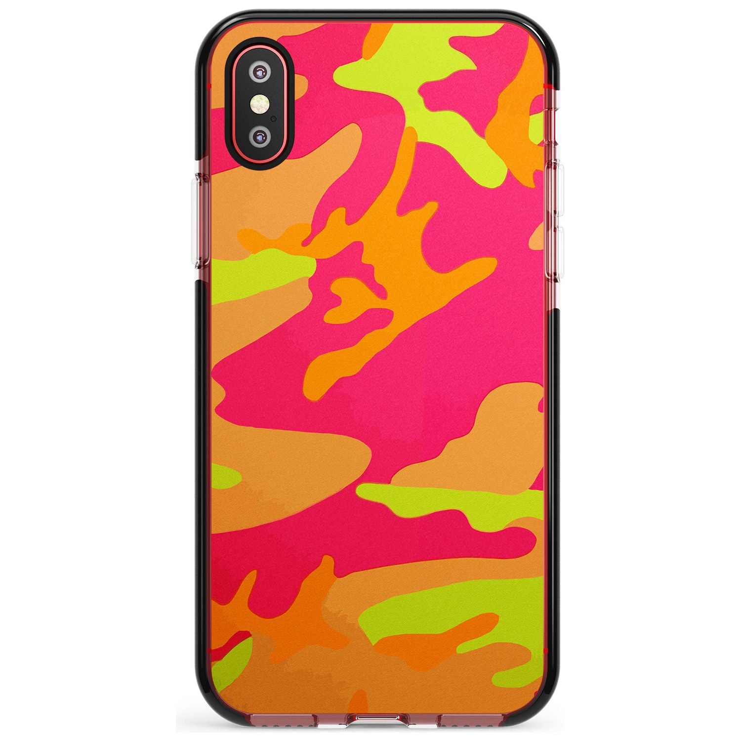 Neon Camo Black Impact Phone Case for iPhone X XS Max XR