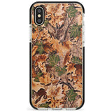 Leaves Camo Black Impact Phone Case for iPhone X XS Max XR