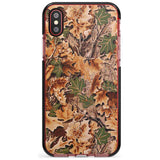 Leaves Camo Black Impact Phone Case for iPhone X XS Max XR