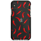 Chilly Pattern Black Impact Phone Case for iPhone X XS Max XR