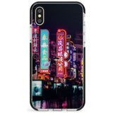 Busy Street - Neon Cities Photographs Black Impact Phone Case for iPhone X XS Max XR