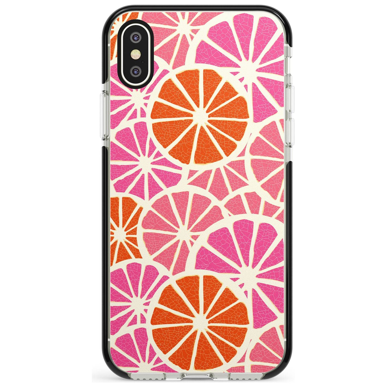 Citrus Slices Pink Fade Impact Phone Case for iPhone X XS Max XR