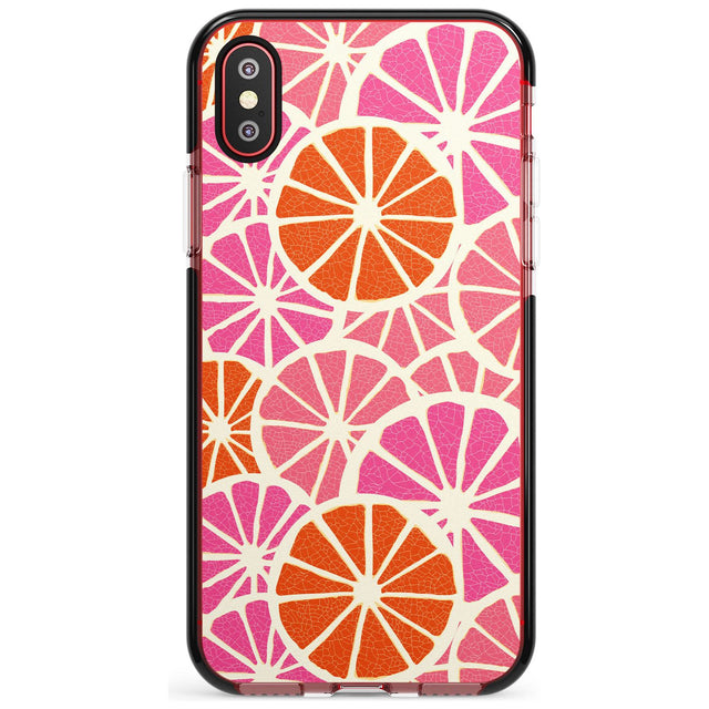 Citrus Slices Pink Fade Impact Phone Case for iPhone X XS Max XR