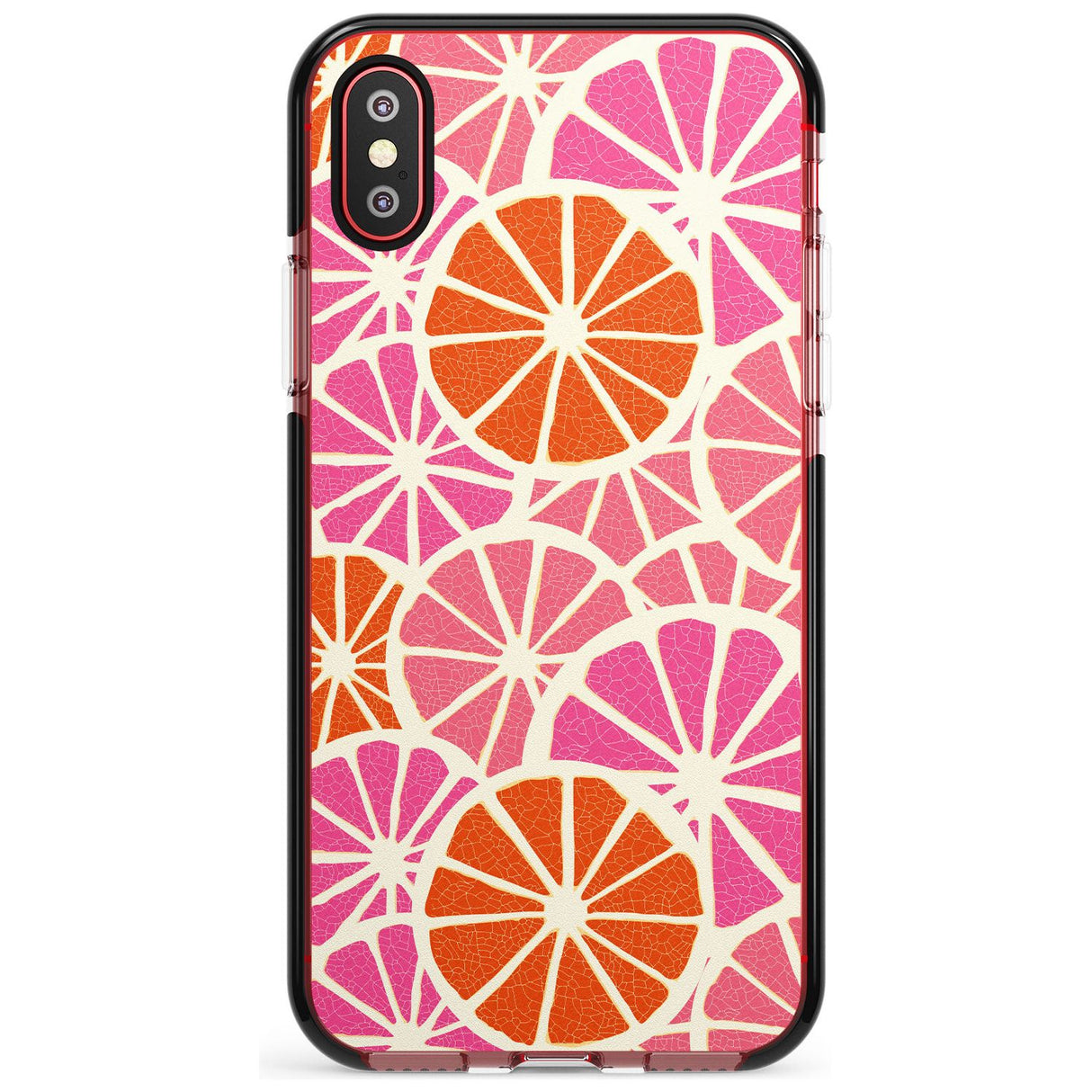 Citrus Slices Pink Fade Impact Phone Case for iPhone X XS Max XR