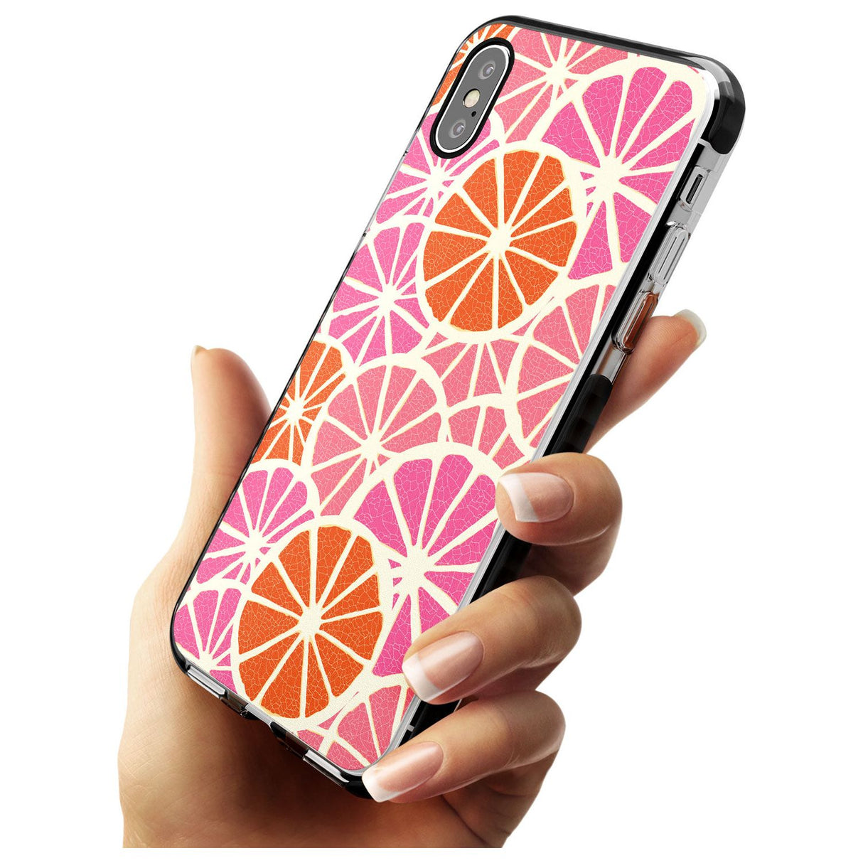 Citrus Slices Pink Fade Impact Phone Case for iPhone X XS Max XR