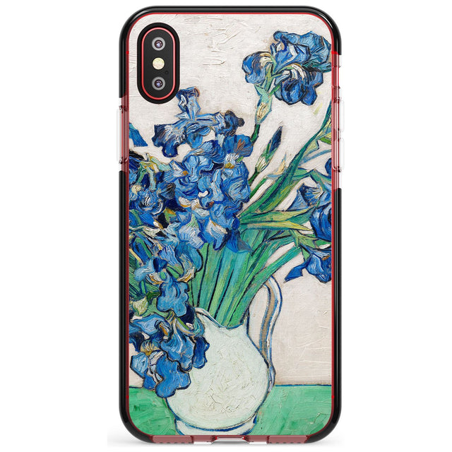 Irises by Vincent Van Gogh Pink Fade Impact Phone Case for iPhone X XS Max XR