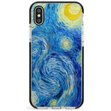 The Starry Night by Vincent Van Gogh Pink Fade Impact Phone Case for iPhone X XS Max XR