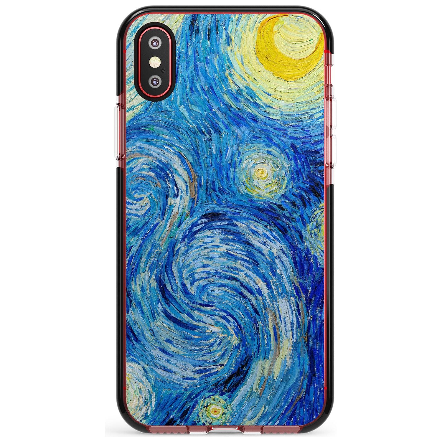 The Starry Night by Vincent Van Gogh Pink Fade Impact Phone Case for iPhone X XS Max XR