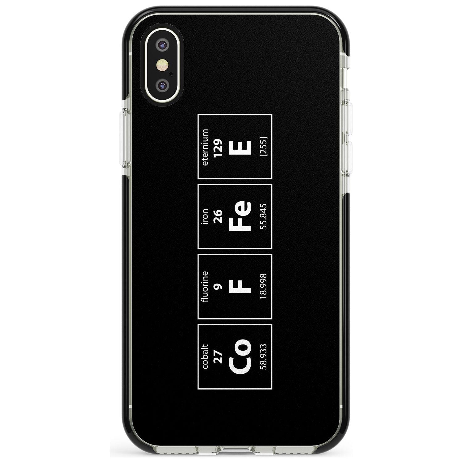 Coffee Element (Black) Black Impact Phone Case for iPhone X XS Max XR