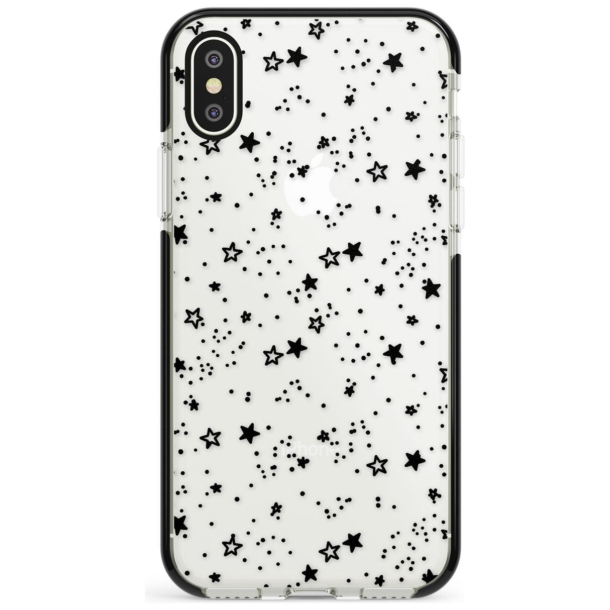 Solid Stars Black Impact Phone Case for iPhone X XS Max XR