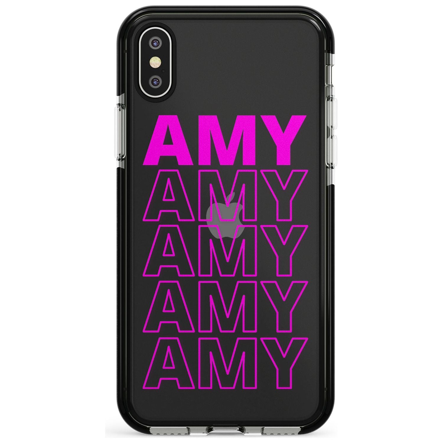 Custom Iphone Case 5D Pink Fade Impact Phone Case for iPhone X XS Max XR