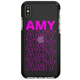 Custom Iphone Case 5D Pink Fade Impact Phone Case for iPhone X XS Max XR