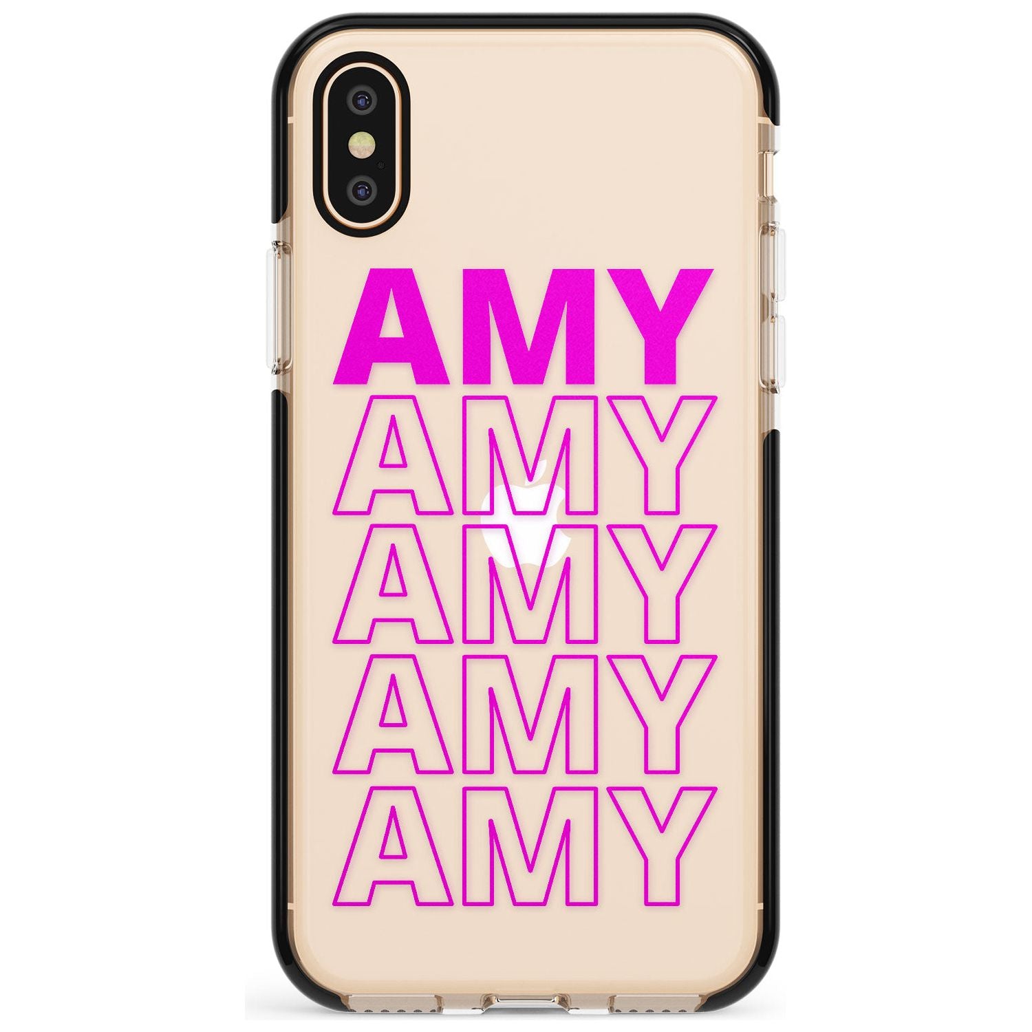 Custom Iphone Case 5D Pink Fade Impact Phone Case for iPhone X XS Max XR
