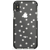 White Stars on Clear Phone Case for iPhone X XS Max XR