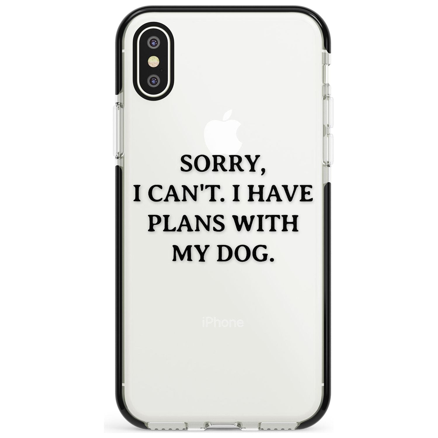 Plans with Dog Black Impact Phone Case for iPhone X XS Max XR