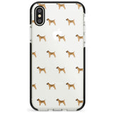 Boder Terrier Dog Pattern Clear Black Impact Phone Case for iPhone X XS Max XR