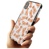 Hungarian Vizsla Watercolour Dog Pattern Black Impact Phone Case for iPhone X XS Max XR