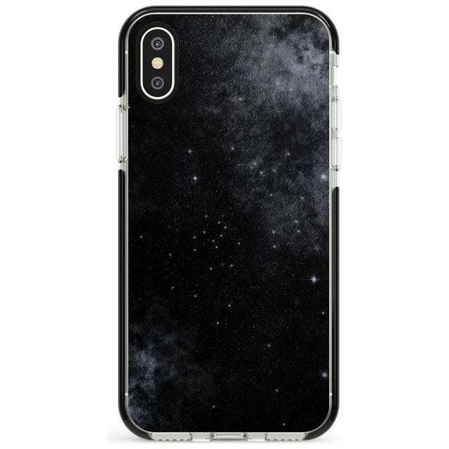 Night Sky Galaxies: Shimmering Stars Phone Case iPhone X / iPhone XS / Black Impact Case,iPhone XR / Black Impact Case,iPhone XS MAX / Black Impact Case Blanc Space