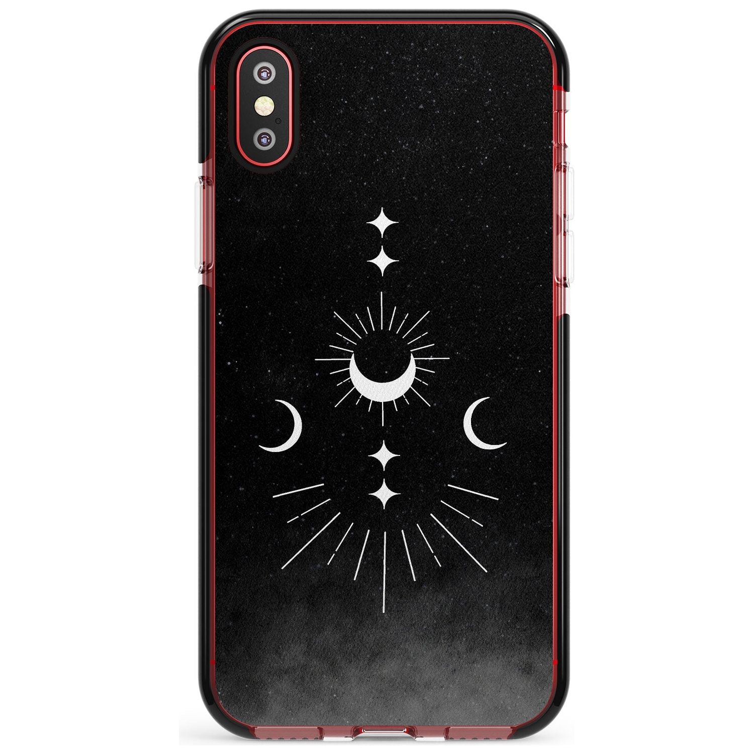 Small Moon Mandala Pink Fade Impact Phone Case for iPhone X XS Max XR