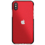 Abstract Lines: Circles Pink Fade Impact Phone Case for iPhone X XS Max XR