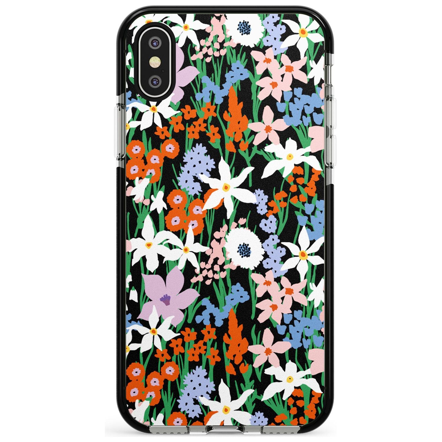 Springtime Meadow: Solid Pink Fade Impact Phone Case for iPhone X XS Max XR