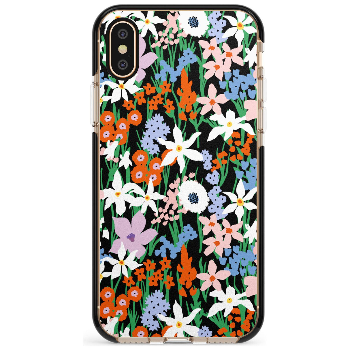 Springtime Meadow: Solid Pink Fade Impact Phone Case for iPhone X XS Max XR