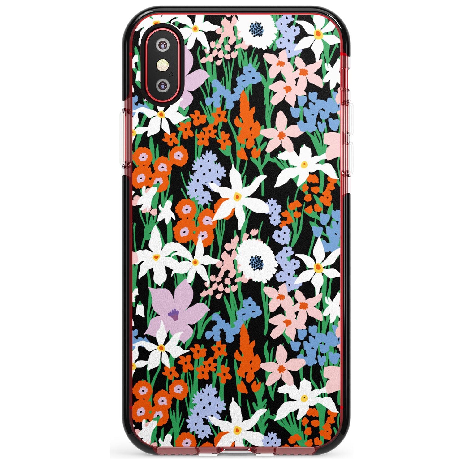 Springtime Meadow: Solid Pink Fade Impact Phone Case for iPhone X XS Max XR