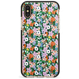 Jazzy Floral Mix: Solid Pink Fade Impact Phone Case for iPhone X XS Max XR