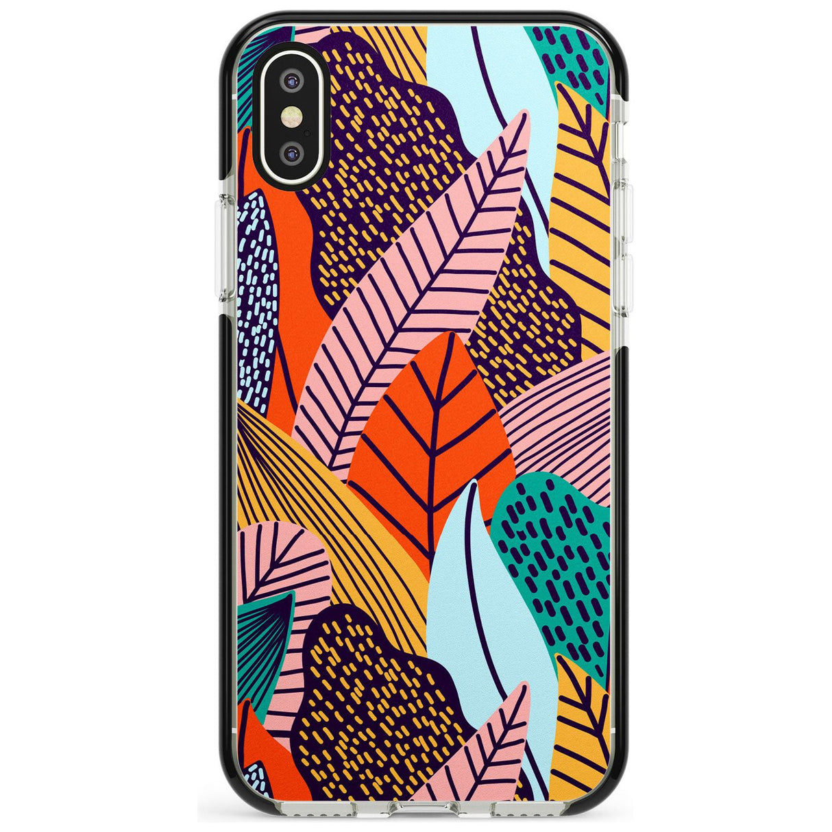 Abstract Leaves Phone Case for iPhone X XS Max XR