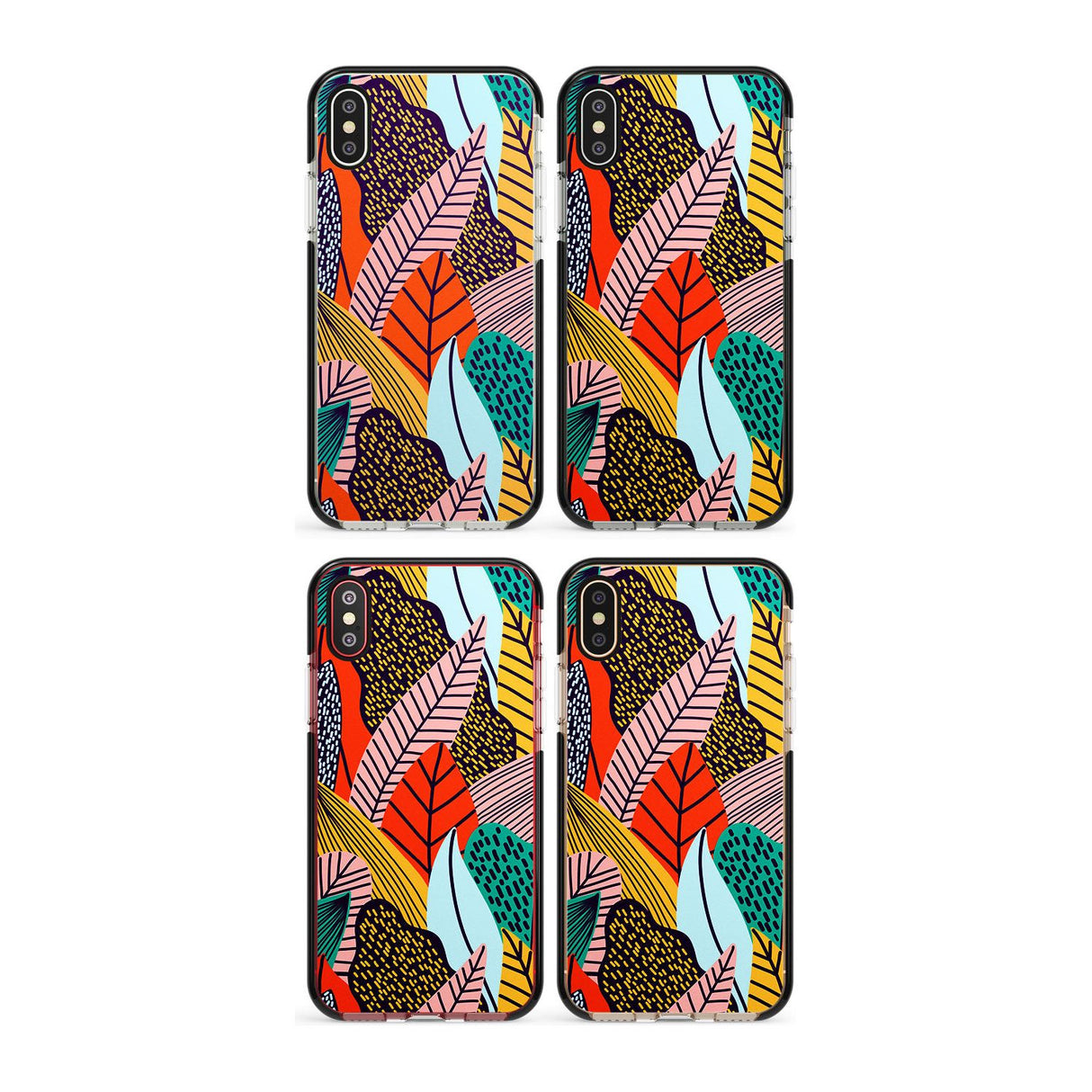 Abstract Leaves Phone Case for iPhone X XS Max XR