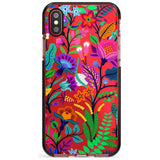 Floral Vibe Black Impact Phone Case for iPhone X XS Max XR