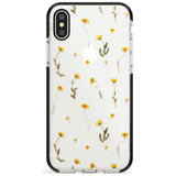 Mixed Yellow Flowers - Dried Flower-Inspired Black Impact Phone Case for iPhone X XS Max XR