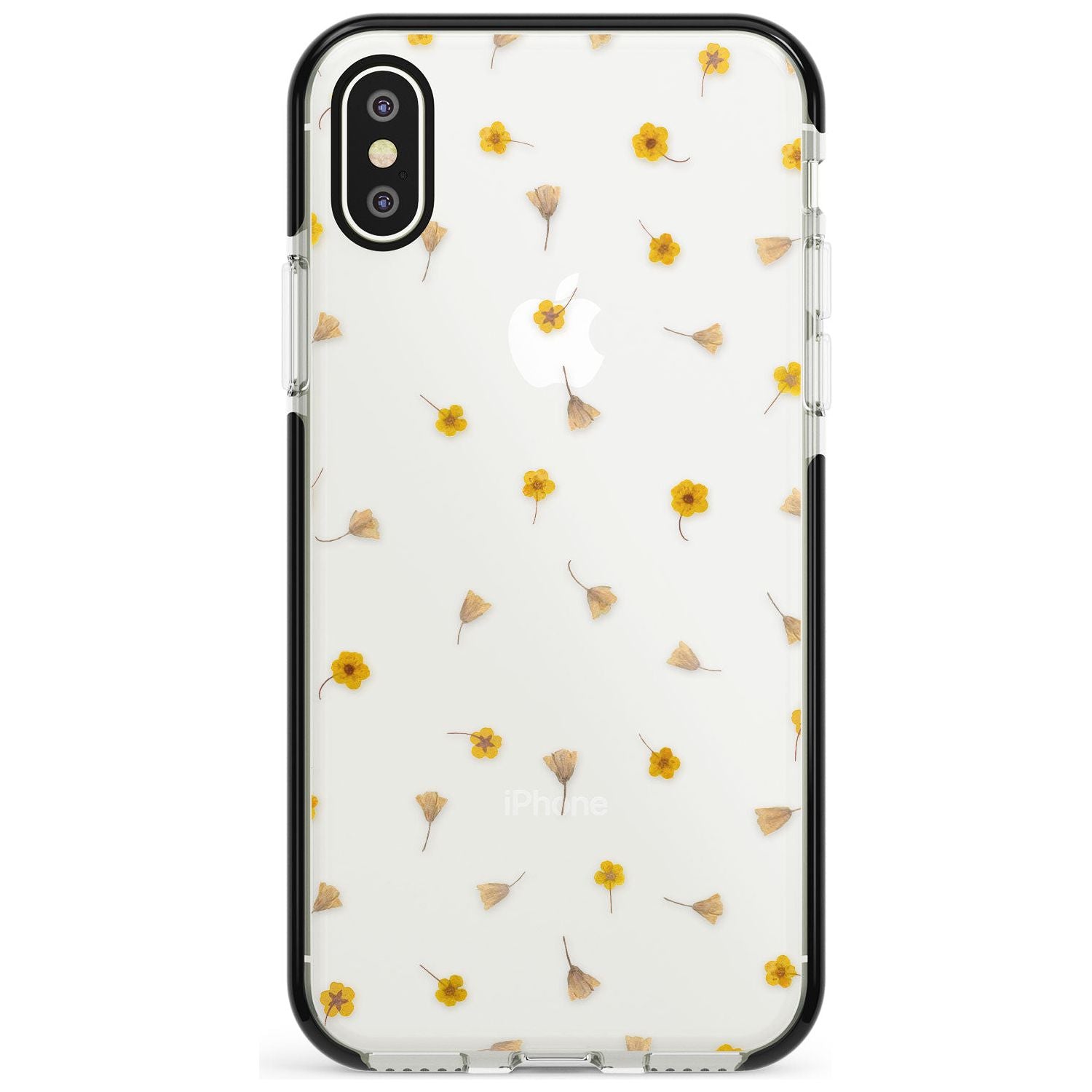 Small Flower Mix - Dried Flower-Inspired Design Black Impact Phone Case for iPhone X XS Max XR