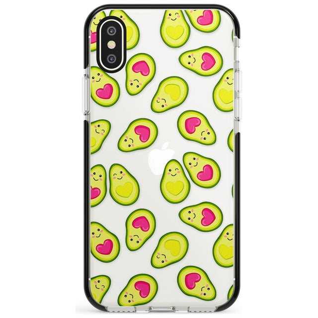 Avocado Love Black Impact Phone Case for iPhone X XS Max XR