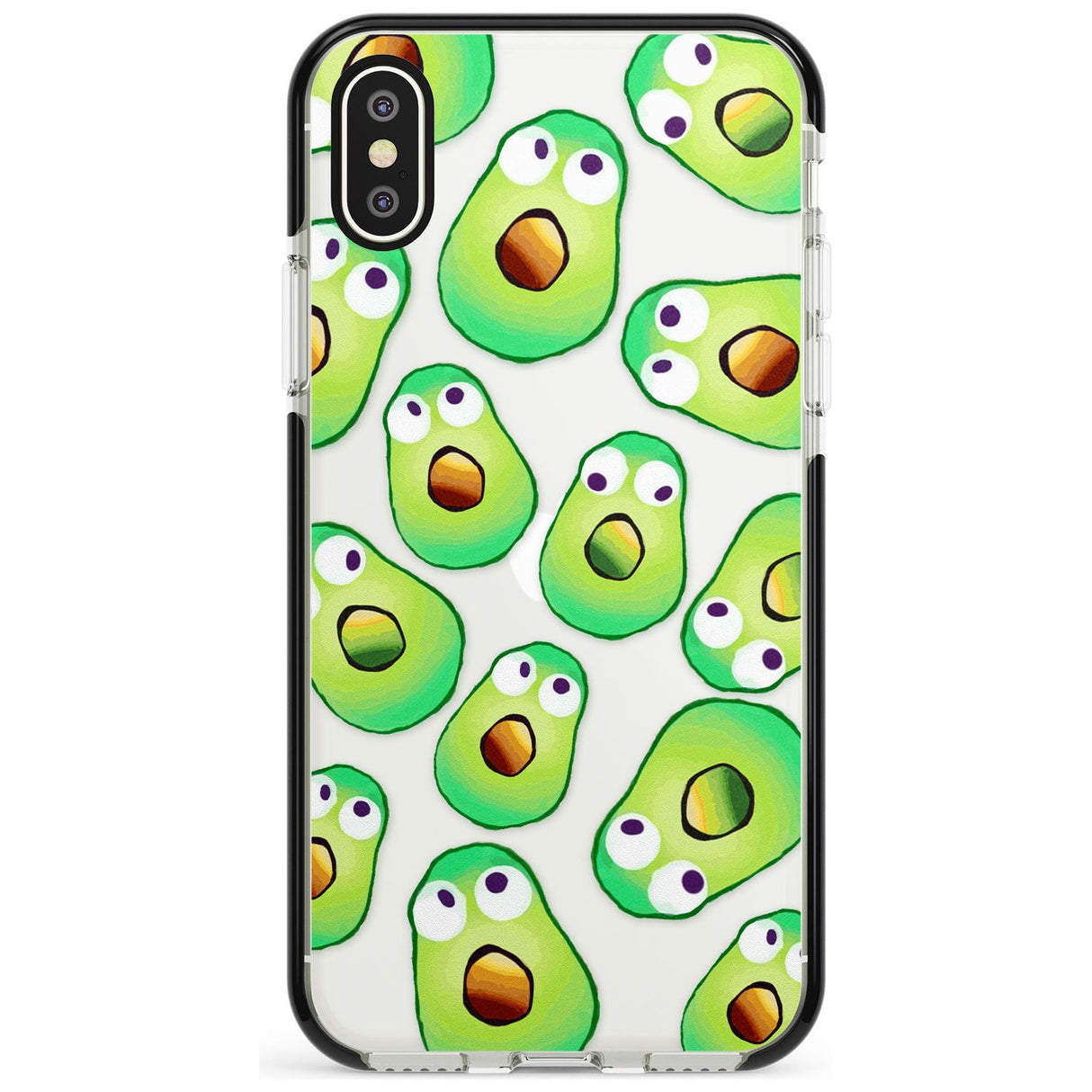 Shocked Avocados Black Impact Phone Case for iPhone X XS Max XR