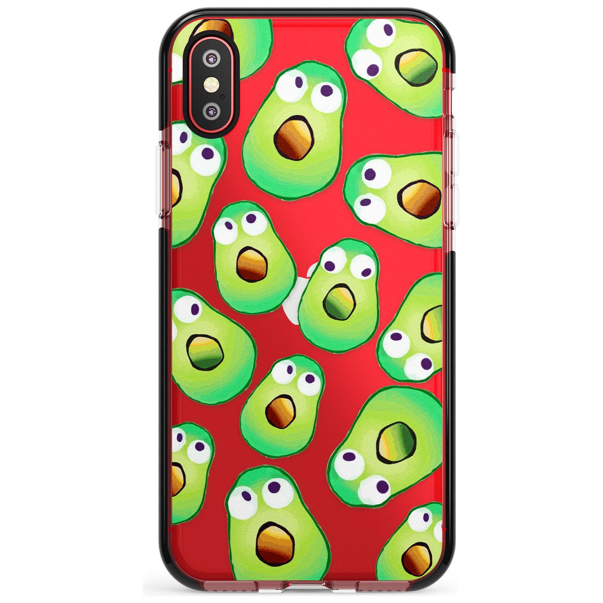 Shocked Avocados Black Impact Phone Case for iPhone X XS Max XR