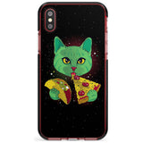 Pizza Purr Black Impact Phone Case for iPhone X XS Max XR