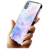 Light Blue Galaxy Pattern Design Black Impact Phone Case for iPhone X XS Max XR