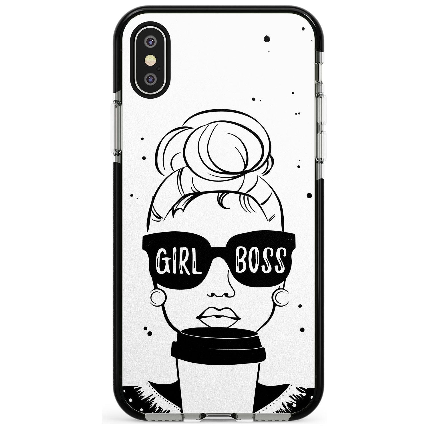 Girl Boss Black Impact Phone Case for iPhone X XS Max XR