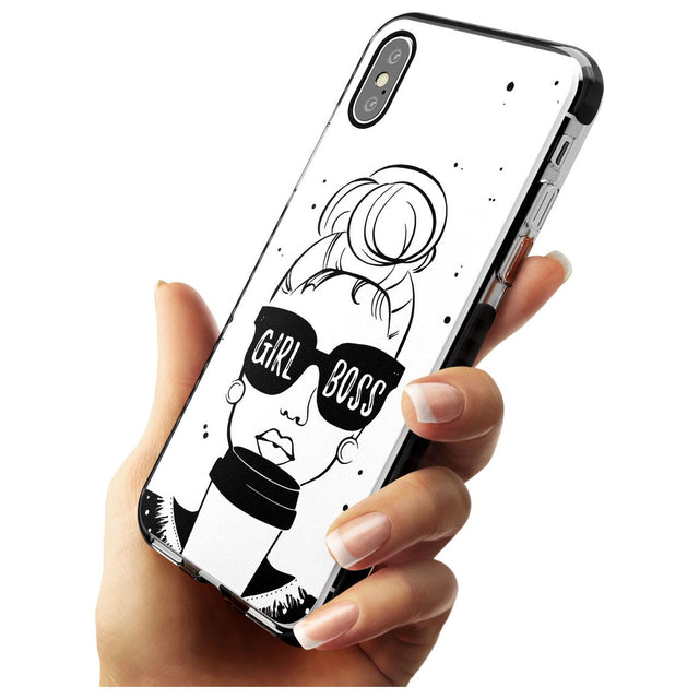 Girl Boss Black Impact Phone Case for iPhone X XS Max XR