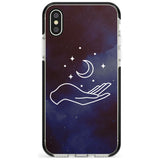 Floating Moon Above Hand Pink Fade Impact Phone Case for iPhone X XS Max XR