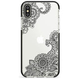 Black Henna Botanicals Black Impact Phone Case for iPhone X XS Max XR