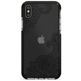 Black Henna Botanicals Black Impact Phone Case for iPhone X XS Max XR