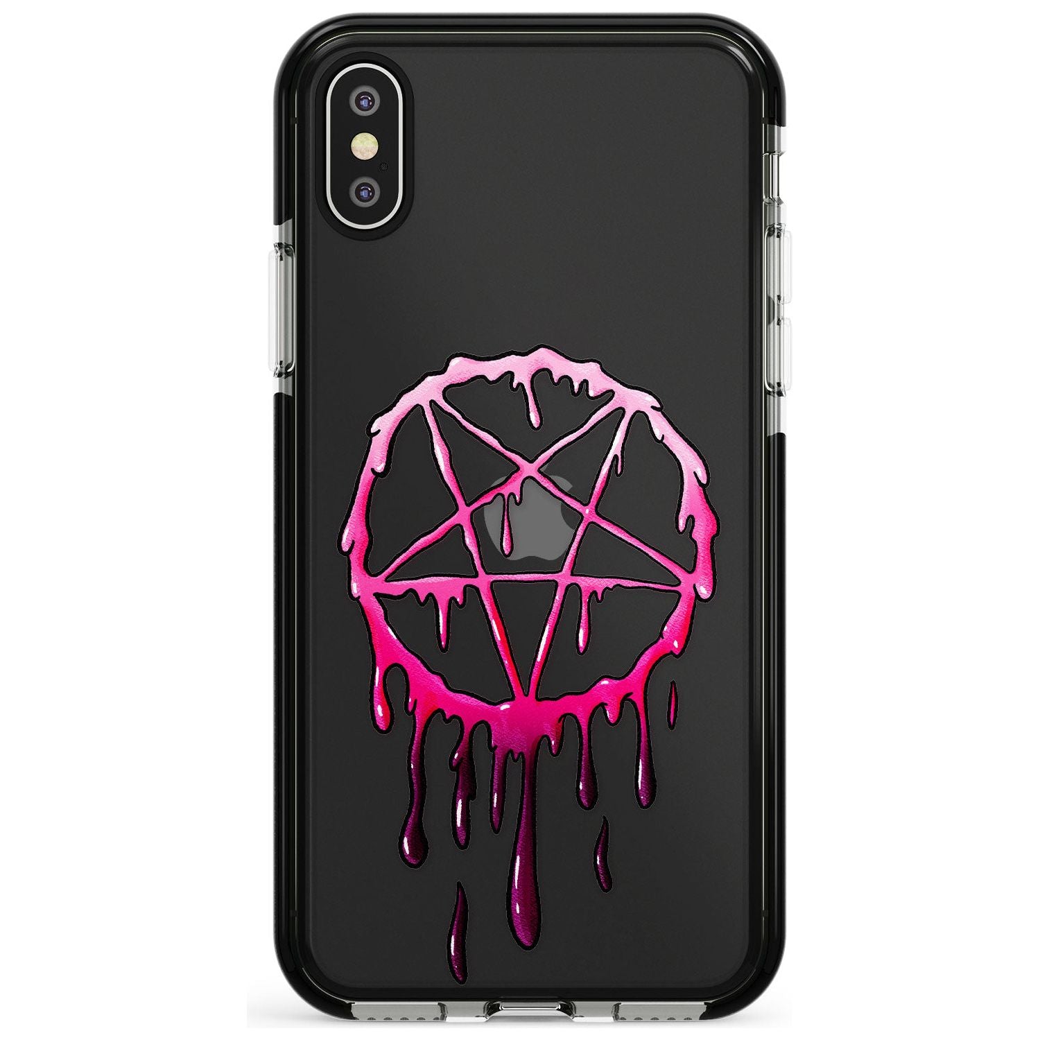 Pentagram of Blood Black Impact Phone Case for iPhone X XS Max XR