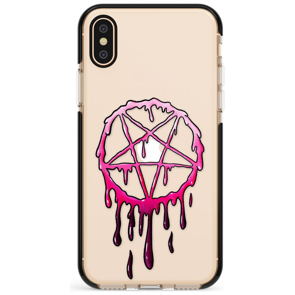 Pentagram of Blood Black Impact Phone Case for iPhone X XS Max XR