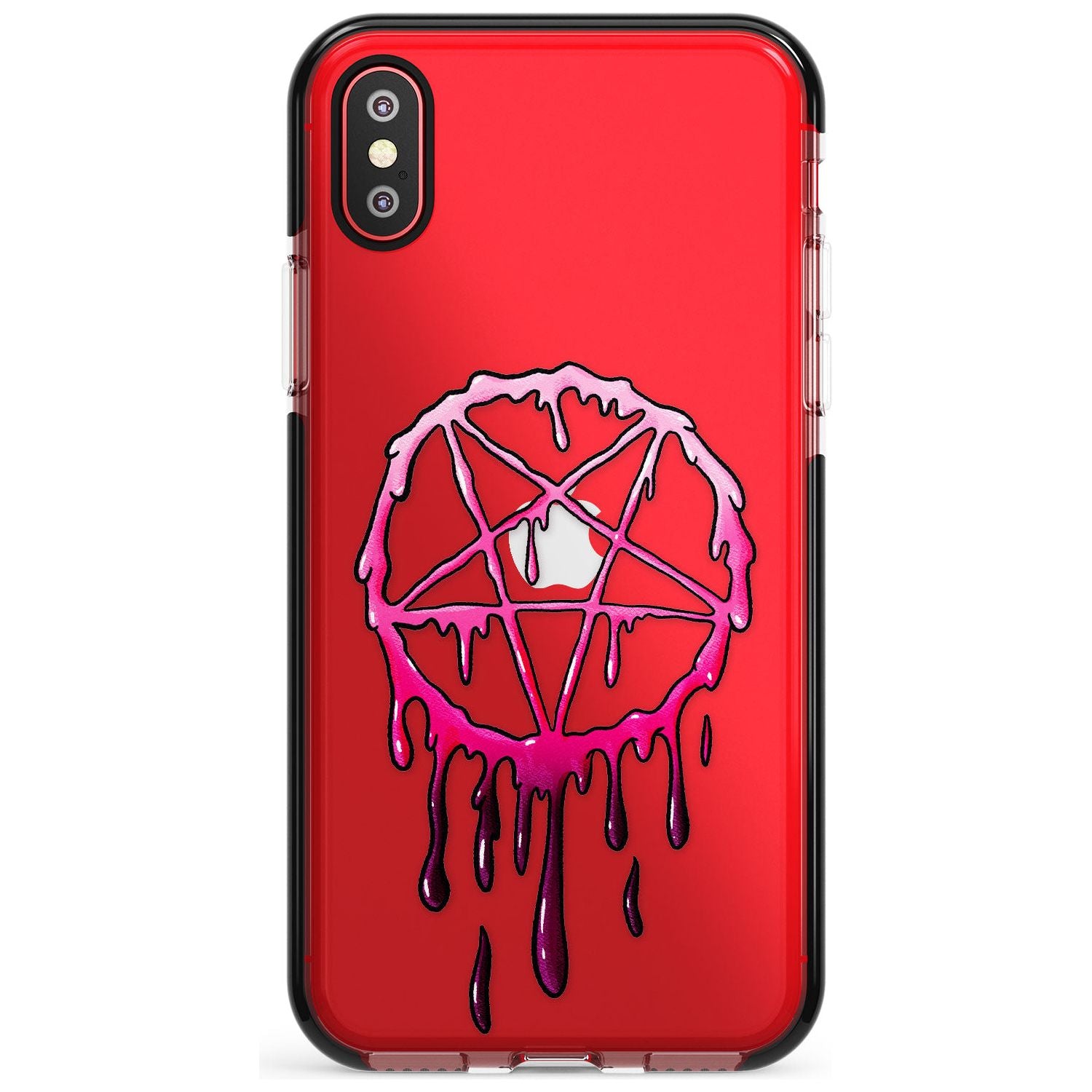 Pentagram of Blood Black Impact Phone Case for iPhone X XS Max XR