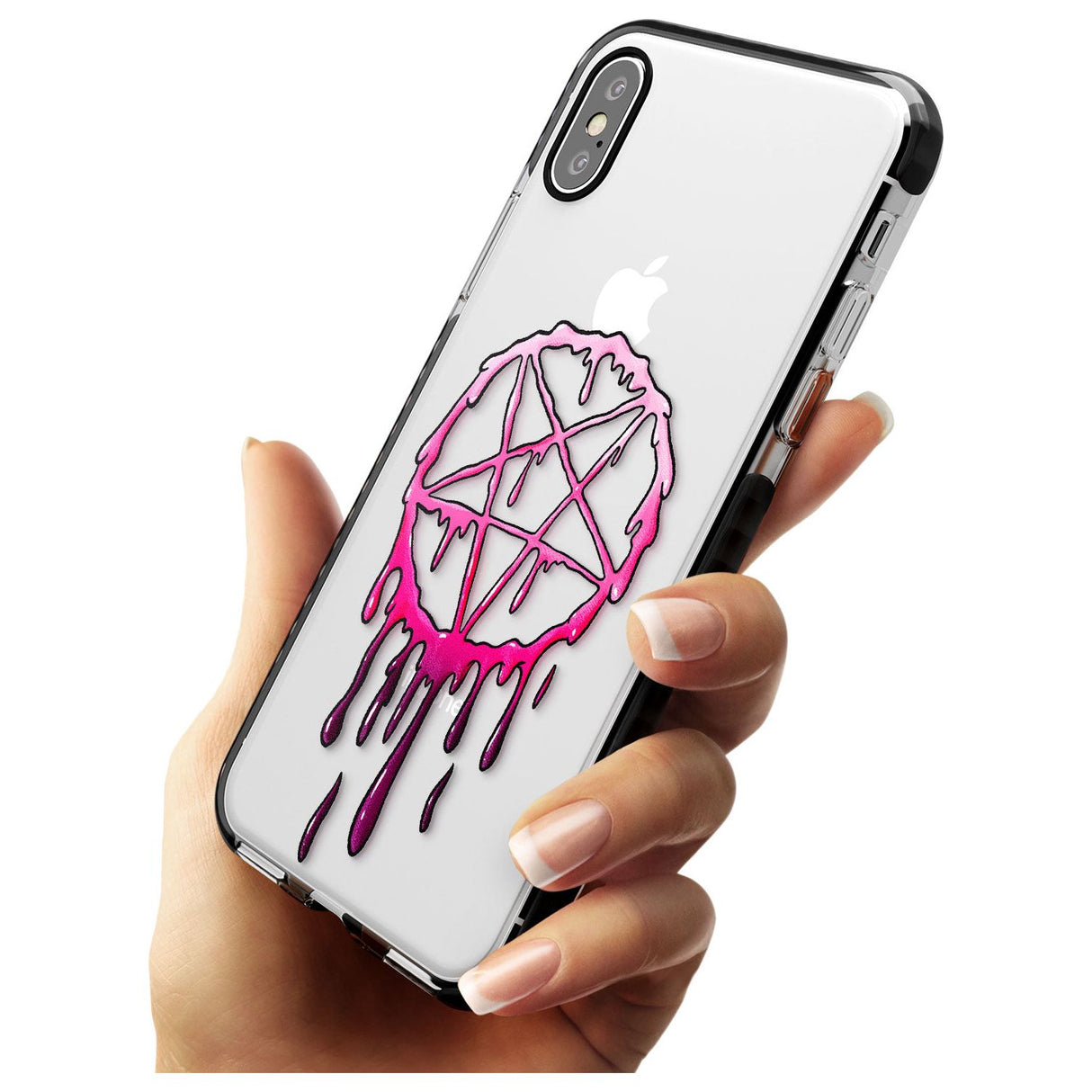 Pentagram of Blood Black Impact Phone Case for iPhone X XS Max XR