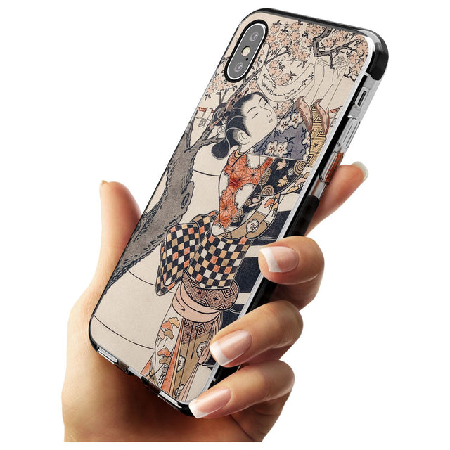 Vintage Japan Black Impact Phone Case for iPhone X XS Max XR